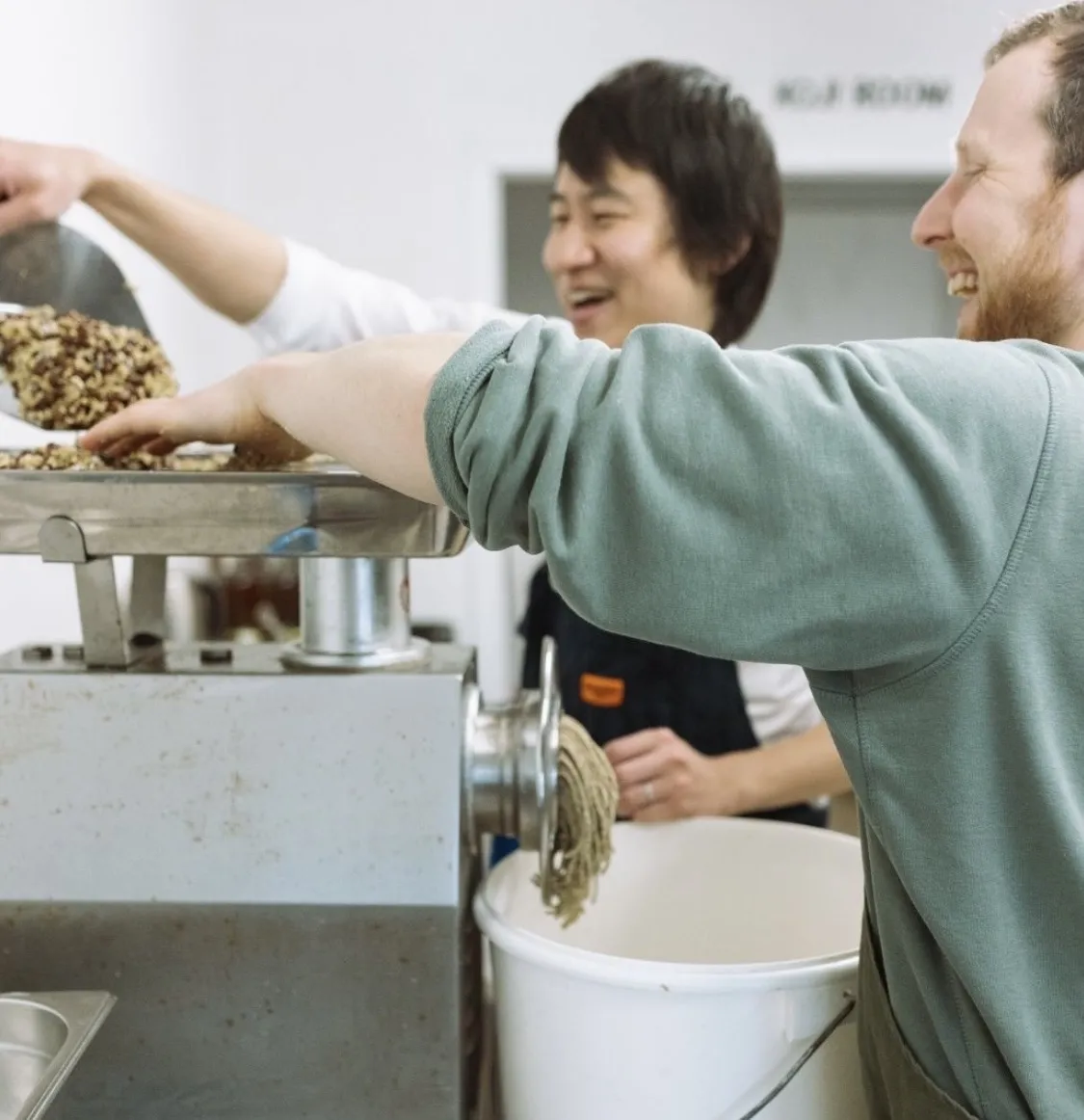 Jono Hope making miso